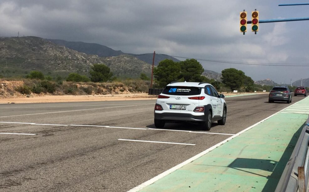 A Hyundai Kona sponsored by Circontrol ended in the third position in Calafat EcoGP